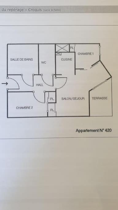 Spacieux Appartement 37M2-T3-Rdc-6 Personnes-100M Remontees Valmeinier Extérieur photo